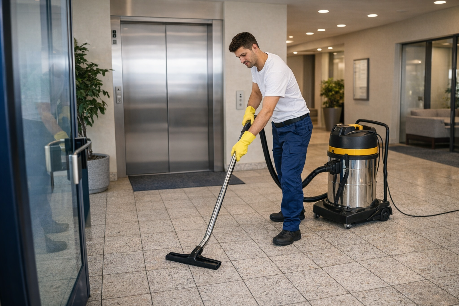 Office desk cleaning