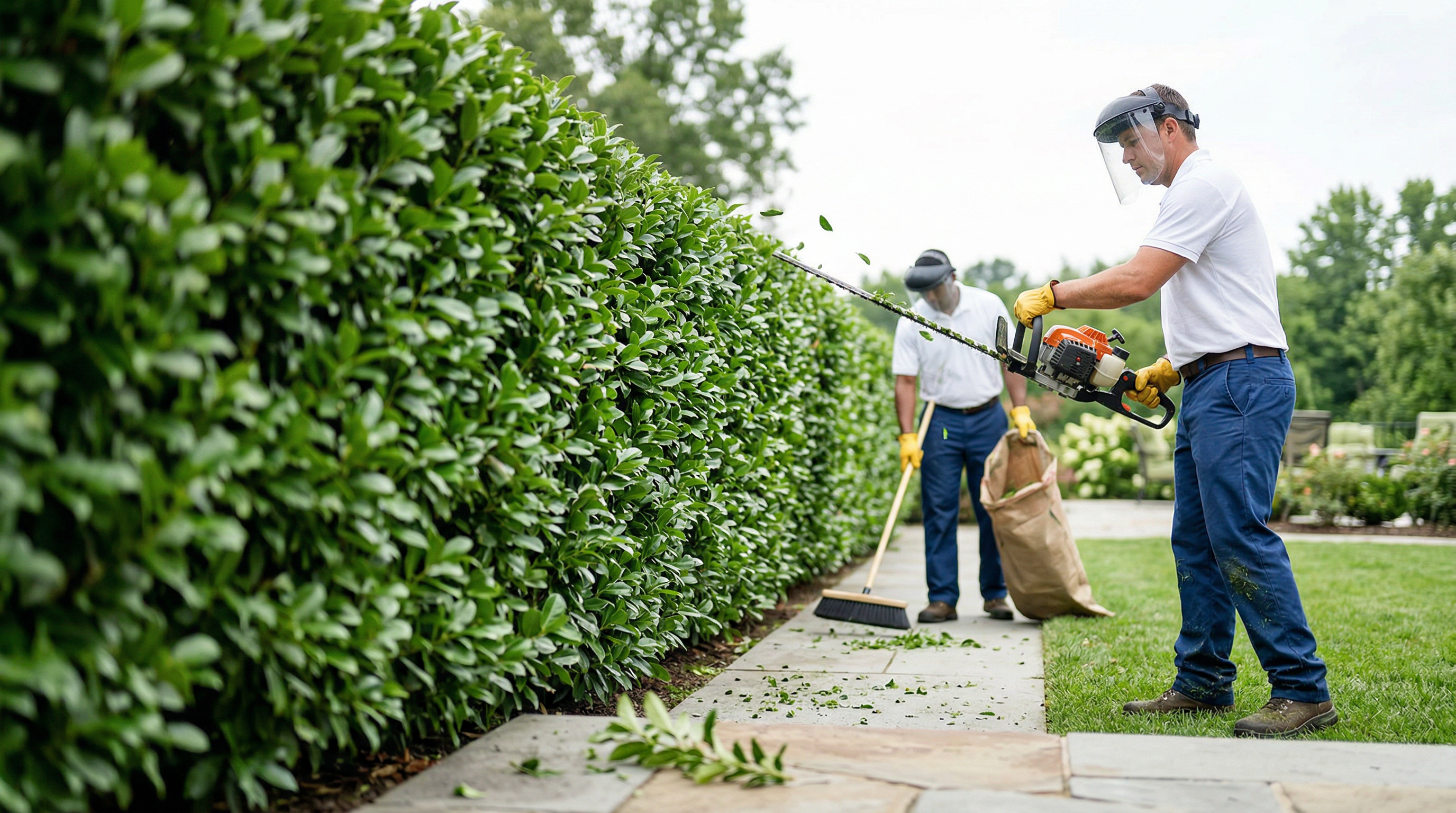 Yard cleanup services
